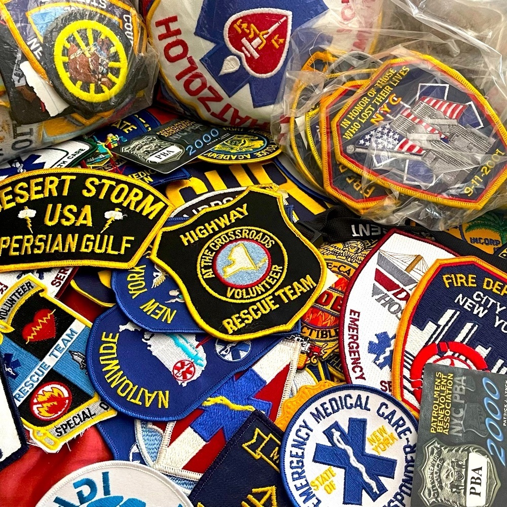 Highly Collectible Police|fire||EMT| patches. A bag of 30 mystery patches.​​